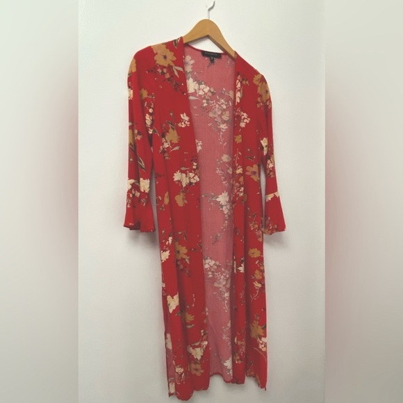 Dynamite Open Front Belted Duster - Picture 3 of 9